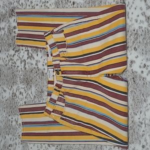 Frame Denim Women's Le High Straight Painterly Stripe Jeans, Size: 30